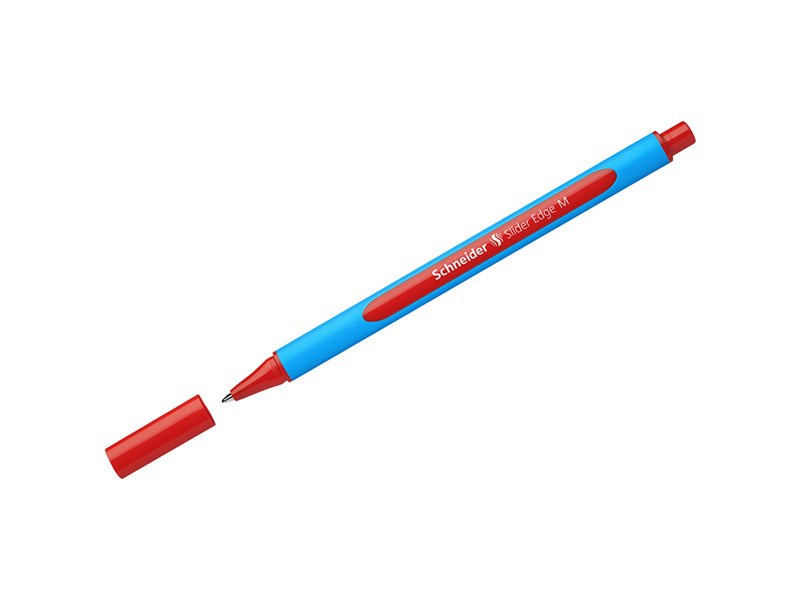 Ручка шариковая Schneider 'Slider Edge M' 1 мм., красная, трехгран., 152102