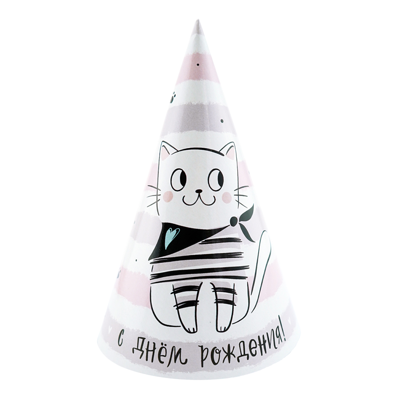 Колпачки, ''Веселуха', Котики,  (6 шт;уп), 770023